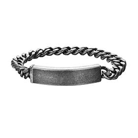 Antique ID Cuban Chain Bracelet