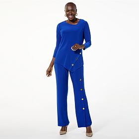 Antthony 2-piece Asymmetrical Top and Pant Set