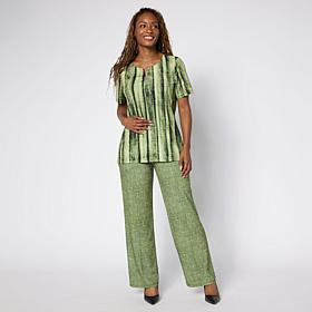Antthony 2-piece Printed Tunic Top & Pant Set