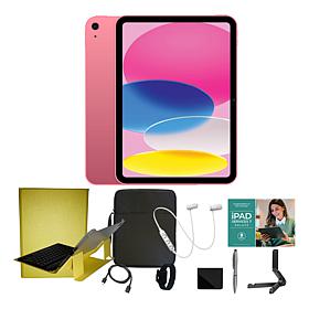Apple 11 iPad 11th Gen 256GB w/Keyboard, Case & Starter Bundle - Pink