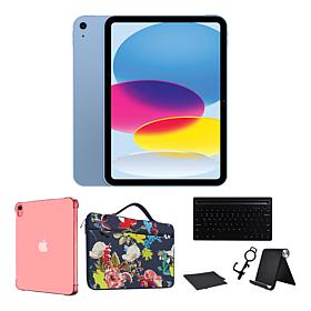 Apple iPad 11" 11th Gen 256GB Blue w/ Keyboard & Case