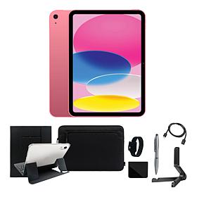Apple iPad 11" 11th Gen Pink 128GB Wi-Fi Bundle w/Case & Voucher