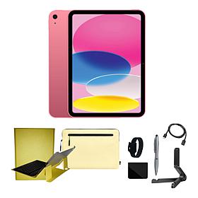 Apple iPad 11" 11th Gen Pink 128GB Wi-Fi Bundle w/Case & Voucher