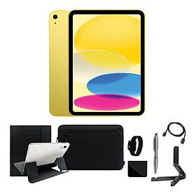 Apple iPad 11" 11th Gen Yellow 256GB Wi-Fi Bundle w/Case & Voucher