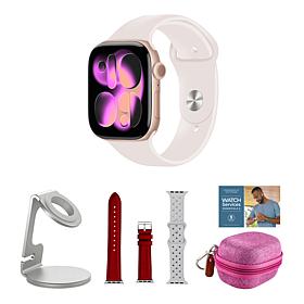 Apple Watch Series 11 Rose Gold 46mm with 2 Bands & Accessories M/L