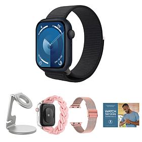 Apple Watch Series 9 with Bands, Charger & Stand
