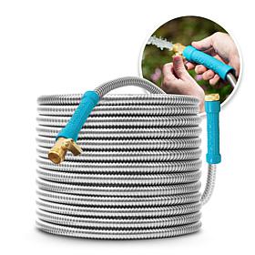 Aqua Joe 75' Stainless Steel Garden Hose