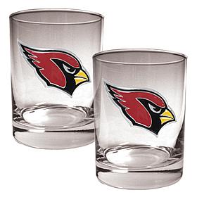 Arizona Cardinals 2pc Rocks Glass Set