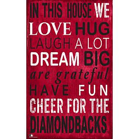 Arizona Diamondbacks In This House Sign  