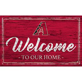 Arizona Diamondbacks Team Color Welcome Sign - 11x19"