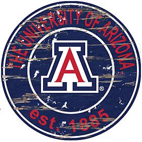 Arizona Distressed Round Sign