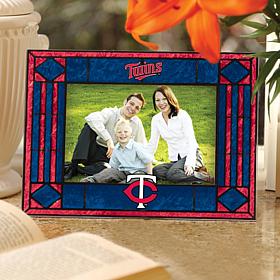 Art Glass Horizontal Picture Frame - Minnesota Twins