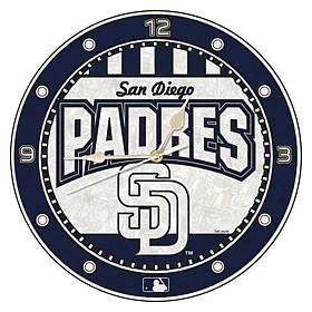 Art Glass Wall Clock - San Diego Padres