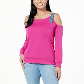 "As Is" Allison Brown NY Key West Cold Shoulder Sweatshirt