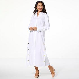 "As Is" Allison Brown NY Long Shirt Flare Dress
