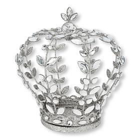 "As Is" august & leo 9" Jeweled Glitter Decorative Table Top Crown