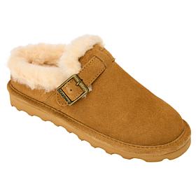 "As Is" BEARPAW® Jillian Suede Mule with Rain and Stain Repellent