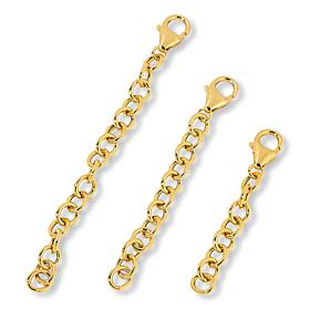 "As Is" Bellezza Bronze 3-pack Chain-Link Extenders