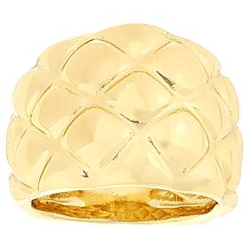 "As Is" Bellezza Bronze Degrade Bombe Quilted Ring