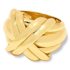 "As Is" Bellezza Bronze Polished XO Knot-Design Ring