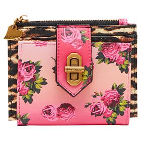 "As Is" Betsey Johnson Leopard Floral Bifold Wallet