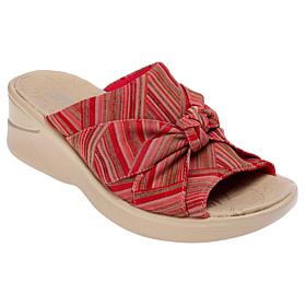 "As Is" Bzees Sandbar Machine Washable Stretch Fabric Knotted Sandal