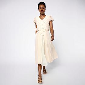 "As Is" C Wonder by Christian Siriano Pleated Ruffle Dress