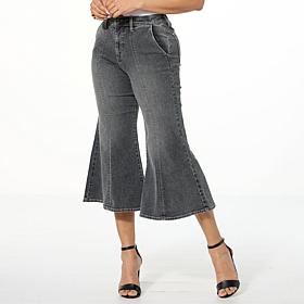 "As Is" C Wonder Cropped Flare Leg Jean