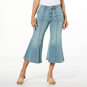 "As Is" C Wonder Cropped Flare Leg Jean