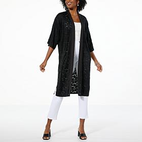 "As Is" C Wonder Knit Lace Topper