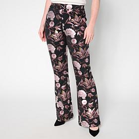 "As Is" C Wonder Pull-On Foil-Printed Scuba Knit Pant