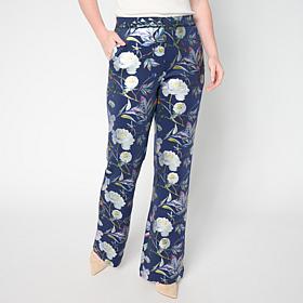 "As Is" C Wonder Pull-On Foil-Printed Scuba Knit Pant