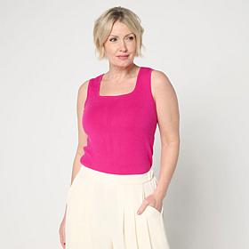 "As Is" C Wonder Square-Neck Sweater Knit Tank