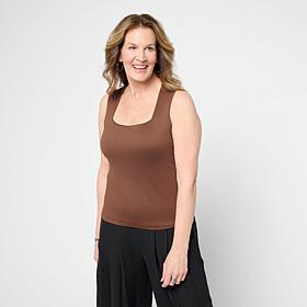 "As Is" C Wonder Yummy Knit Square-Neck Tank