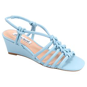 "As Is" Charles by Charles David Aisles Open Toe Wedge Sandal