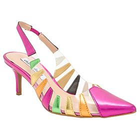 "As Is" Charles by Charles David Alon Clear Cut-Out Slingback Pump