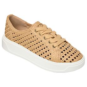 "As Is" Charles by Charles David Reason Raffia Platform Sneaker