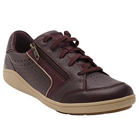 "As Is" Clarks Bryianne Dazz Leather Lace-Up Sneakers