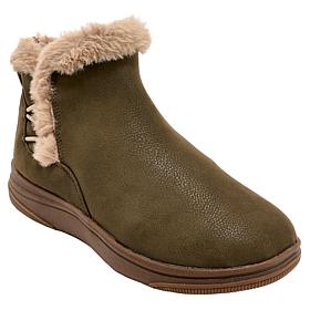 "As Is" Clarks Cloudsteppers Breeze Faux Fur Ankle Bootie