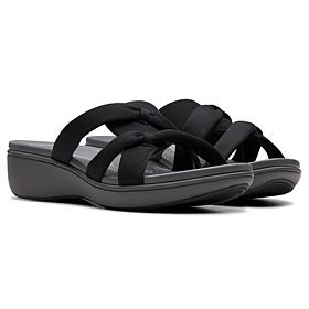 "As Is" Clarks Cloudsteppers BreezeRae Cam Slide Sandal