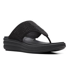 "As Is" Clarks Cloudsteppers Drift Jaunt Toe Post Sandal