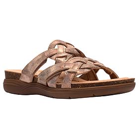 "As Is" Clarks Collection April Rae Adjustable Slide Sandal
