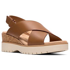 "As Is" Clarks Collection Diaz Crisscross Slingback Sandal