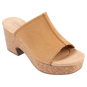 "As Is" Clarks Collection Nerisa Vine Nubuck Wedge Sandal