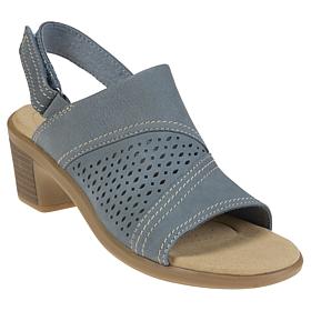 "As Is" Clarks® Emily 2 Mist Leather Slingback Sandal