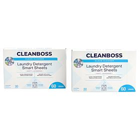 "As Is" CleanBoss 2pk Powerful Laundry Smart Sheets Up to 120 Loads!
