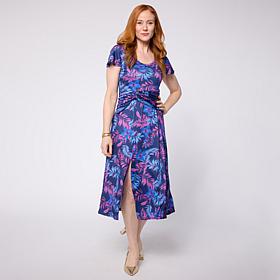 "As Is" Colleen Lopez Cummerbund Knit Dress