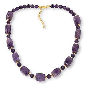 "As Is" Colleen Lopez Gemstone Beaded 20" Necklace