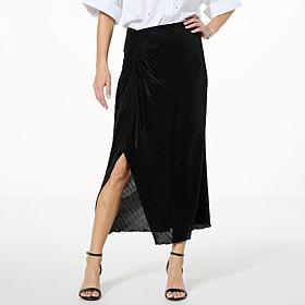 "As Is" Colleen Lopez Ruched-Front Skirt 