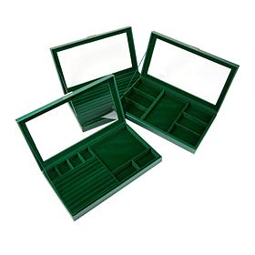 "As Is" Colleen's Prestige™ 3-Piece Large Jewelry Box Set